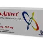 CAPTOPRIL HIDROCLOROTIAZIDA 25mg/12.5mg 15 TABLETAS