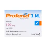KETOPROFENO 100MG INYECTABLE 6 AMPOLLETAS