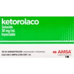 KETOROLACO 30MG/ML INYECTABLE 3 AMPOLLETAS