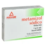 METAMIZOL SODICO 1G/2ML SOLUCION INYECTABLE