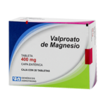 VALPROATO DE MAGNESIO 400MG 20 TABLETAS
