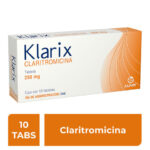 CLARITROMICINA 250MG 10 TABLETAS