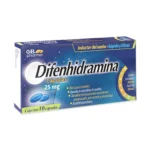 DIFENHIDRAMINA 25MG 10 CAPSULAS
