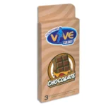 CONDONES VIVE COLORS CHOCOLATE CON 3 PIEZAS