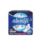 TOALLAS SANITARIAS ALWAYS SEDA SEC FLUJO SUPER ABUNDANTE 8 PIEZAS