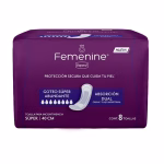 TOALLAS PARA INCONTINENCIA FEMENINE DEPEND GOTEO SUPER ABUNDANTE 8 PIEZAS