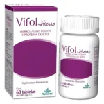 VIFOL-HIERRO ACIDO FOLICO Y PROTEINA DE SOYA 60 TABLETAS
