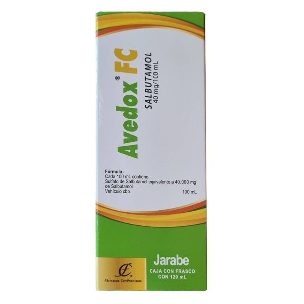 00750200692350L.jpg SALBUTAMOL (AVEDOX FC) 40MG/100ML 120ML