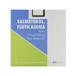 SALMETEROL/FLUTICASONA 50MCG/250MCG 60 DOSIS