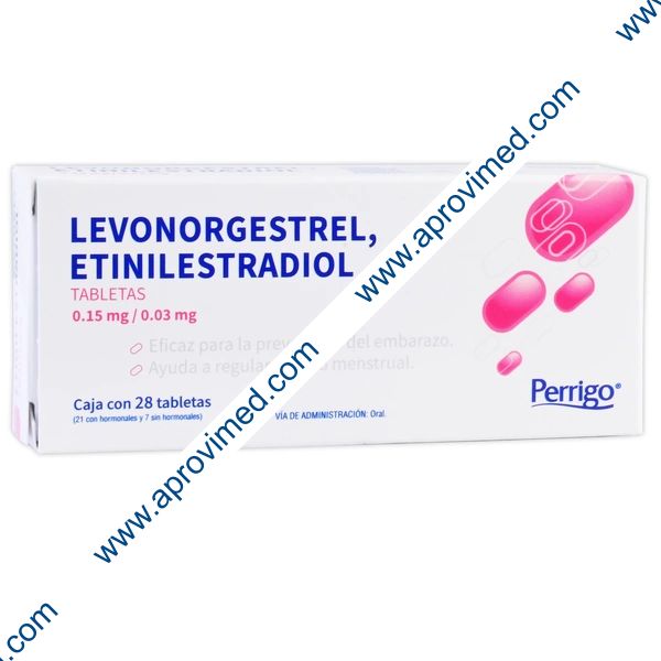 LEVONORGESTREL, ETINILESTRADIOL (PERRIGO) 28TAB