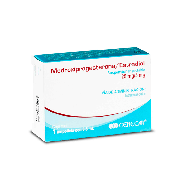 MEDROXIPROGESTERONA/ESTRADIOL LOSOVU 1 AMPOLLETA