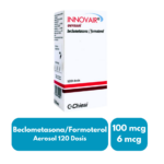 INNOVAIR BECLOMETASONA/FORMOTEROL INHALACION 100/6