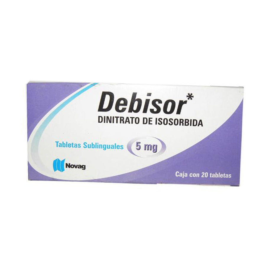 72_7501075711035_f31028f0-1f18-4641-ab20-225801fa83c1.jpg DINITRATO DE ISOSORBIDA (DEBISOR) 5MG SUBLINGUAL 20TAB