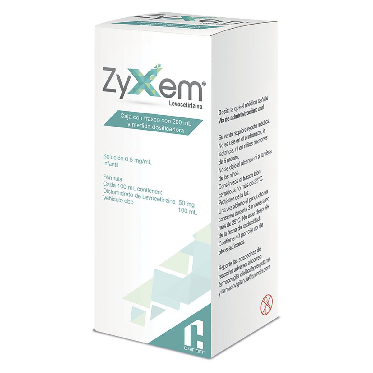 7501088509049.jpg LEVOCETIRIZINA (ZYXEM) .5MG/ML INFANTIL 200ML