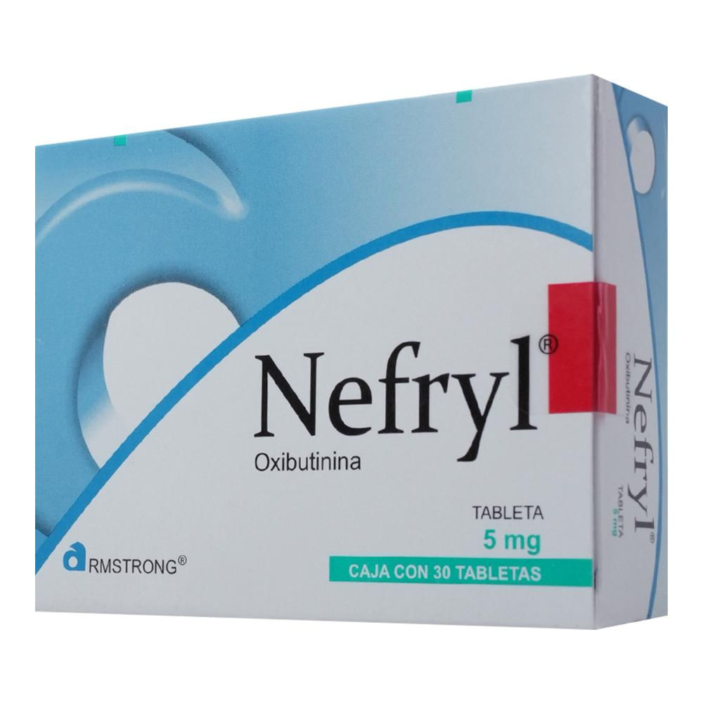 OXIBUTININA 5MG 30 TAB (NEFRYL) OXIBUTININA 5MG 30 TAB (NEFRYL)