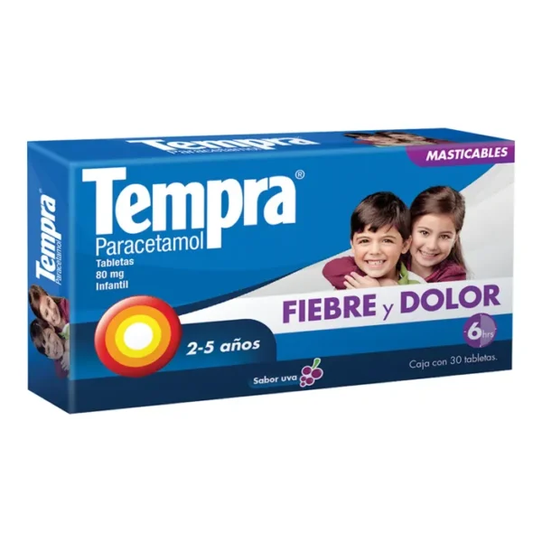 7501095452178-600x600-1.webp PARACETAMOL (TEMPRA) 80MG 30 TAB UVA
