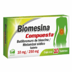 BUTILHIOSCINA/MTAMIZOL SÓDICA (BIOMESINA COMPUESTA) 10MG/250MG 10 GRAGEAS