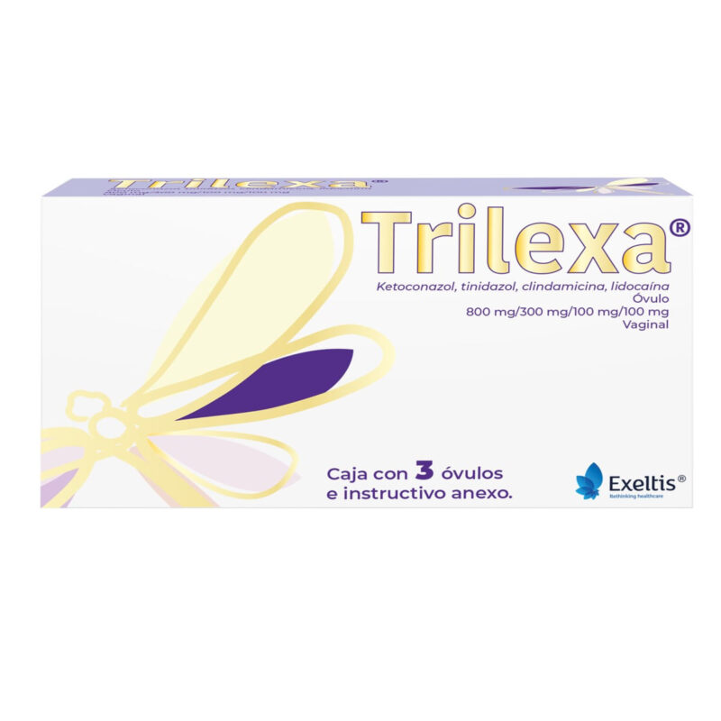 (TRILEXA) KETOCONAZOL/TINIDAZOL/CLINDAMICINA/LIDOCAINA 800/300/100/100 3 OVULOS