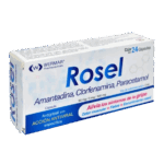 ROSEL AMANTADINA, CLORFENAMINA, PARACETAMOL (WERMAR) 50MG(3MG/300MG 24CAP