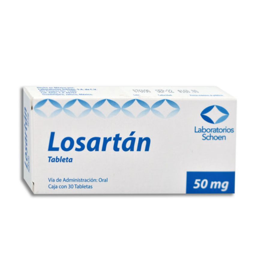 821998000229a.jpg LOSARTAN (LABORATORIOS SCHOEN) 50MG 30TAB