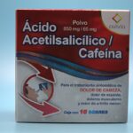 ACIDO ACETILSALICILICO/CAFEINA 10 SOBRES