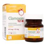 CLAMOXIN 12H 14TAB 875MG (AMOXICILINA, ÁCIDO CLAVULÁNICO)