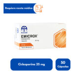 CICLOSOPORINA (EMICROX) 25MG 50 CAP