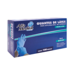 GUANTE DE LATEX AZUL 100PIEZAS TALLA MEDIANO