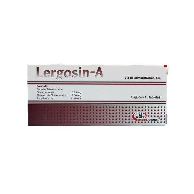 DEXAMETASONA/CLORFENAMINA (LERGOSIN-A) 0.25MG/2MG 15 TAB