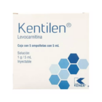 LEVOCARNITINA (KENTILEN) 5 AMPOLLETAS